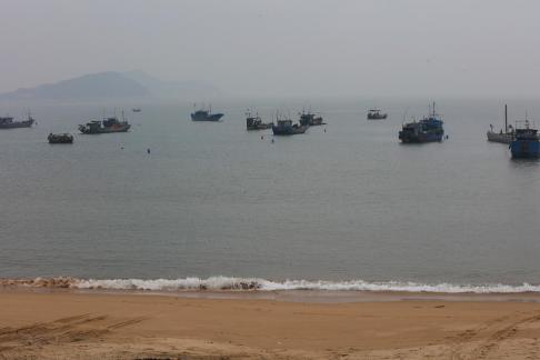 Fishing boats at sea 7