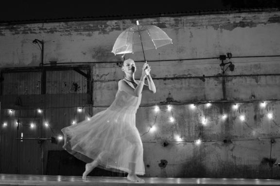 Girl with an umbrella-3