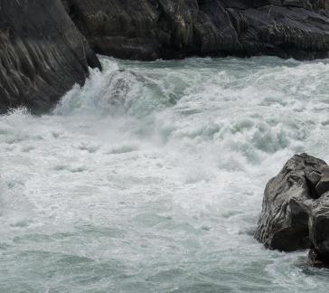 Angry waves of the river 16