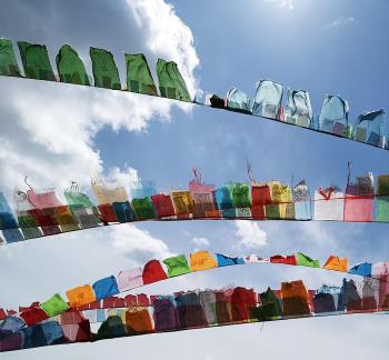 Flying prayer flags 2