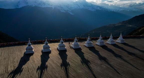 Snowy Mountain Stupa 7