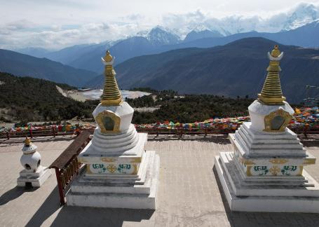 Snowy Mountain Stupa 13