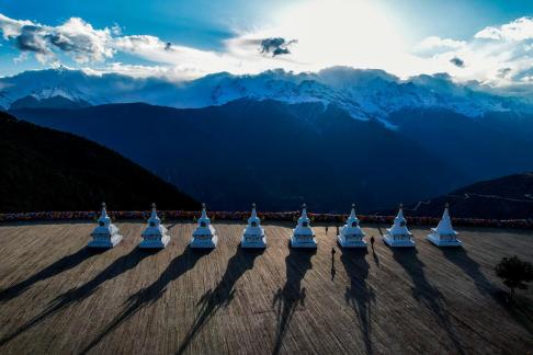 Snowy Mountain Stupa 10