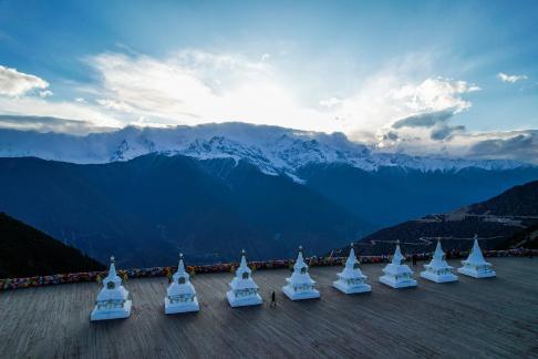 Snowy Mountain Stupa 12