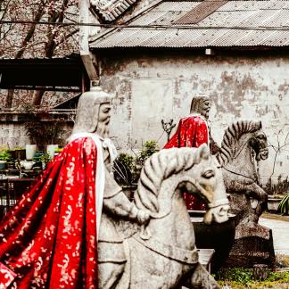 Temple stone statue 2