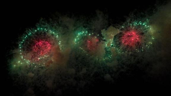 Fireworks filling the sky 2
