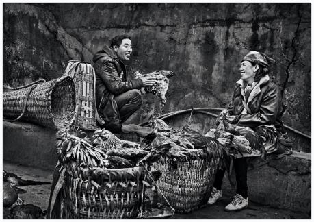 Chatting in the market