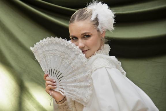 Girl with a Fan