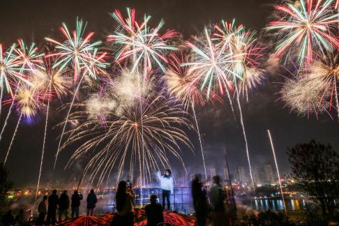 Fireworks bloom in full bloom 17