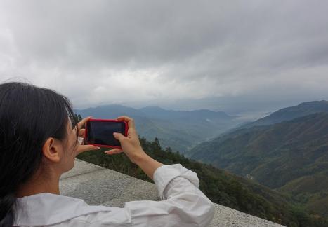 Mountain shadows in my arms