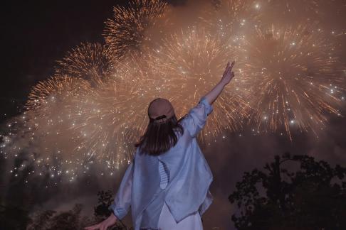 Watching fireworks in Liuyang 4