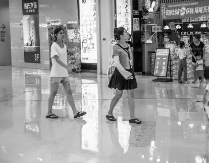 Strolling around the mall 14