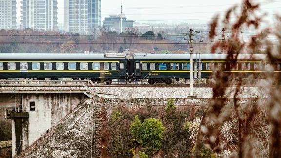 green skinned train 21