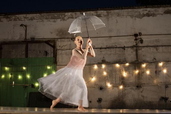 Girl with an umbrella-3