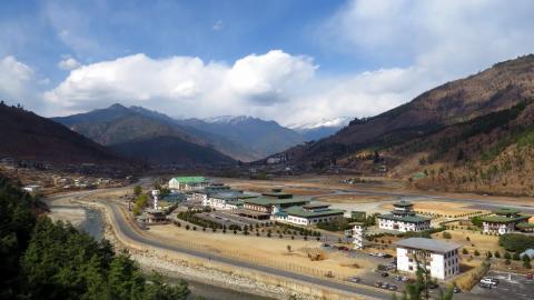 A View to Paro Airport