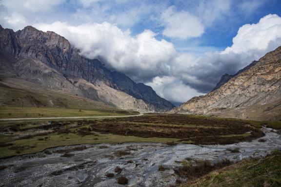 In the Caucasus Mountains