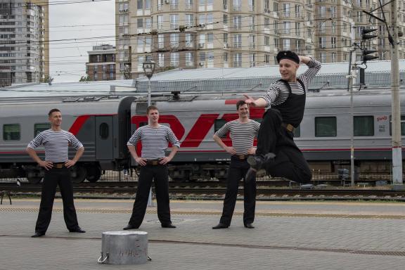 In flight of dance