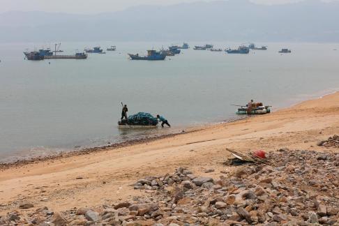 Fishing boats at sea 52