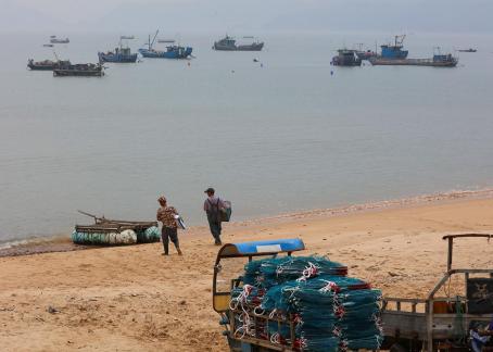Fishing boats at sea 49