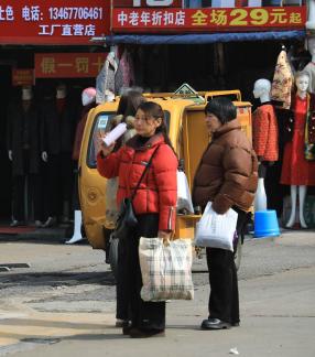 Walking down the street 26