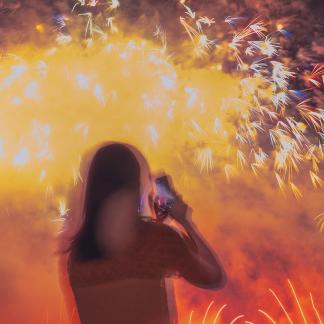 Nighttime fireworks 8