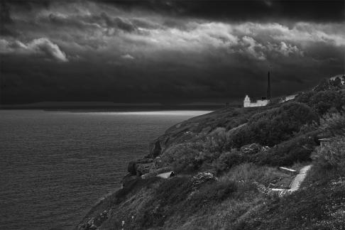 Durlston Head Lighthouse mono