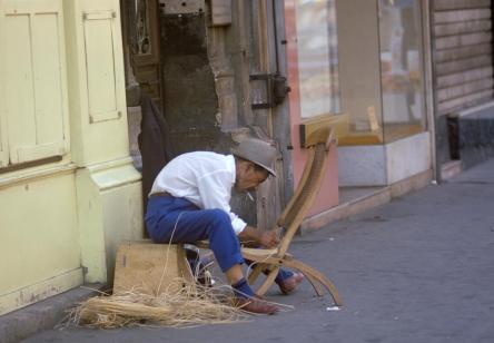 Wicker worker