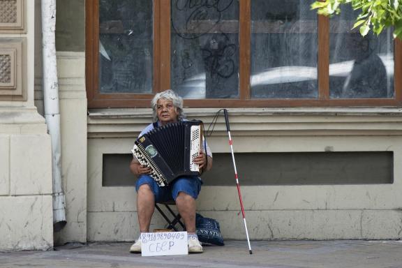 Lonely accordion