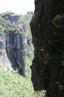 Green between cliffs 17