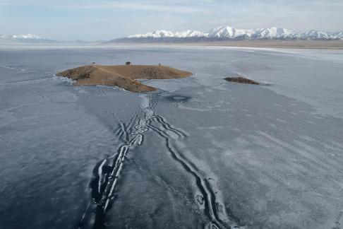 Winter frozen lake 2