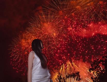 Watching fireworks in Liuyang 2