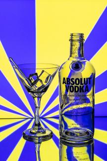 Absolut in Yellow and Blue