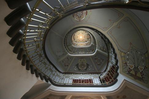 Riga Latvia Art Deco Staircase 3