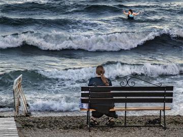 Swimming in storm Swimming in storm