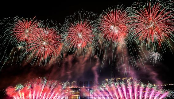 Fireworks bloom in full bloom 7 Fireworks bloom in full bloom 7