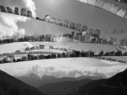 Flying prayer flags 4