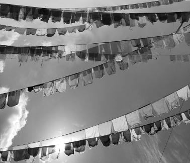 Flying prayer flags 5