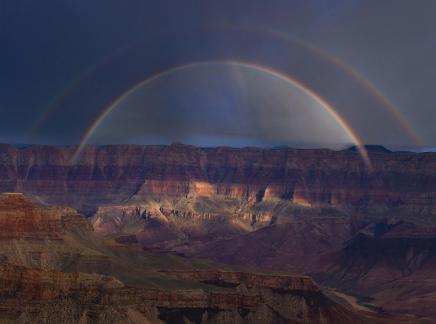 Double Rainbow over Grand Canyon