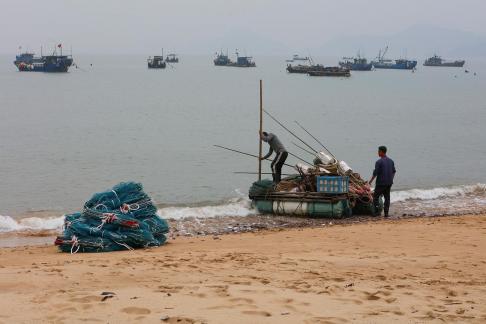 Fishing boats at sea 21